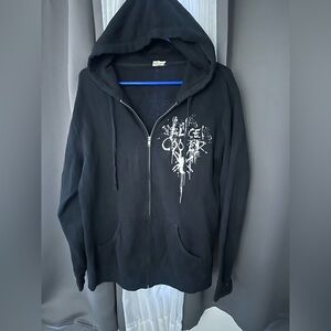Alice Cooper Spider Drip     Zip Up Hoodie. Large